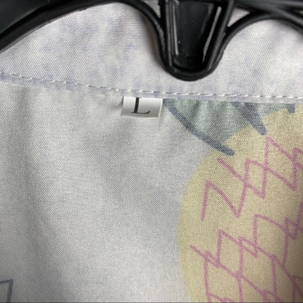 Pineapple Silk Style Button Up Shirt - Picture 4 of 6